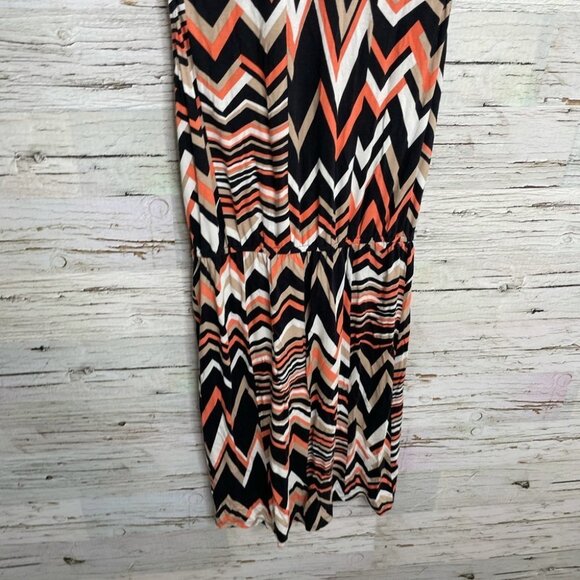 Bebe chevron  mini dress cream pink medium - Picture 10 of 11